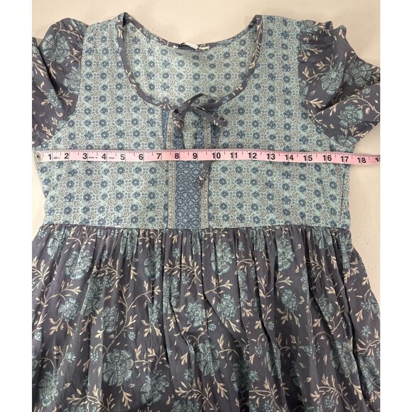 American Eagle Maxi Dress Blue Floral Tiered Women's Size XS - Picture 11 of 15